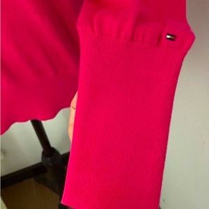 Tommy Hilfiger Heart Womens Ribbed Trim Cotten Crewneck Sweater Size XS